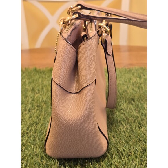 Coach F25395 Mini Brooke Carryall Satchel Crossgrain Leather Blush Pink - Picture 7 of 17